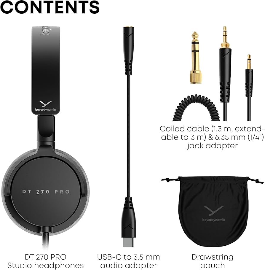 Amazon.com: beyerdynamic DT 270 PRO Compact Circumaural Studio