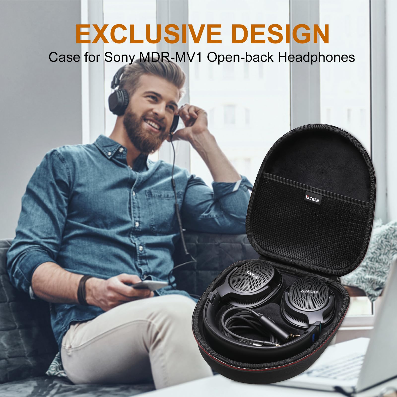 Amazon.com: LTGEM Case Compatible with Sony MDR-MV1 / MDR-M1 / MDR