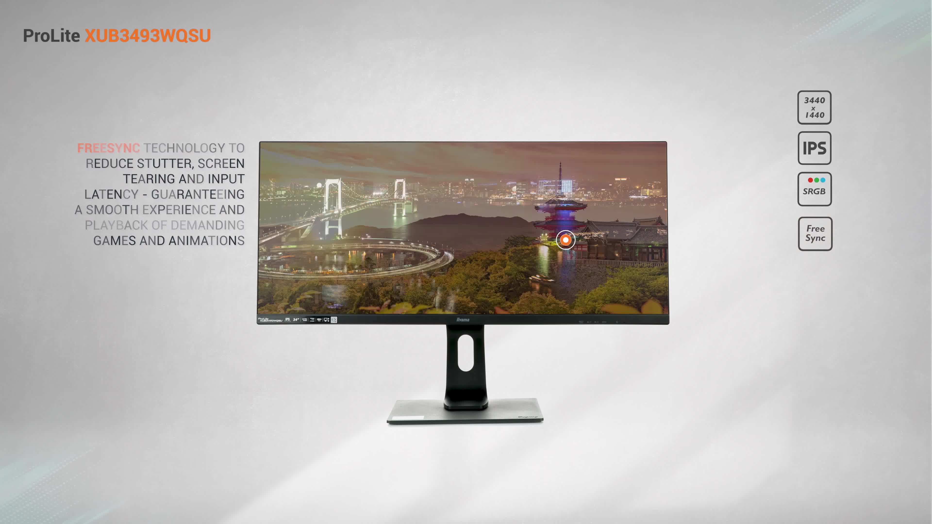 iiyama Prolite XUB3493WQSU-B1 86,7cm ADS-IPS LED-Monitor UWQHD Pip