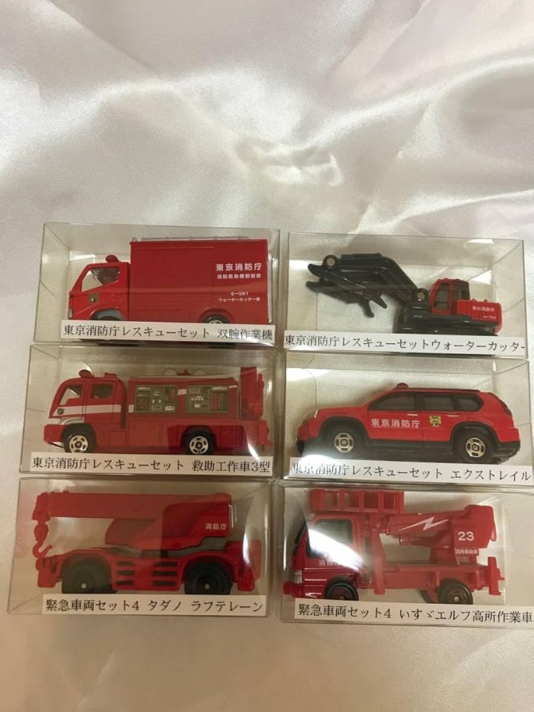 Amazon.co.jp: トミカ 東京消防庁レスキューセット4台 緊急車両セット2