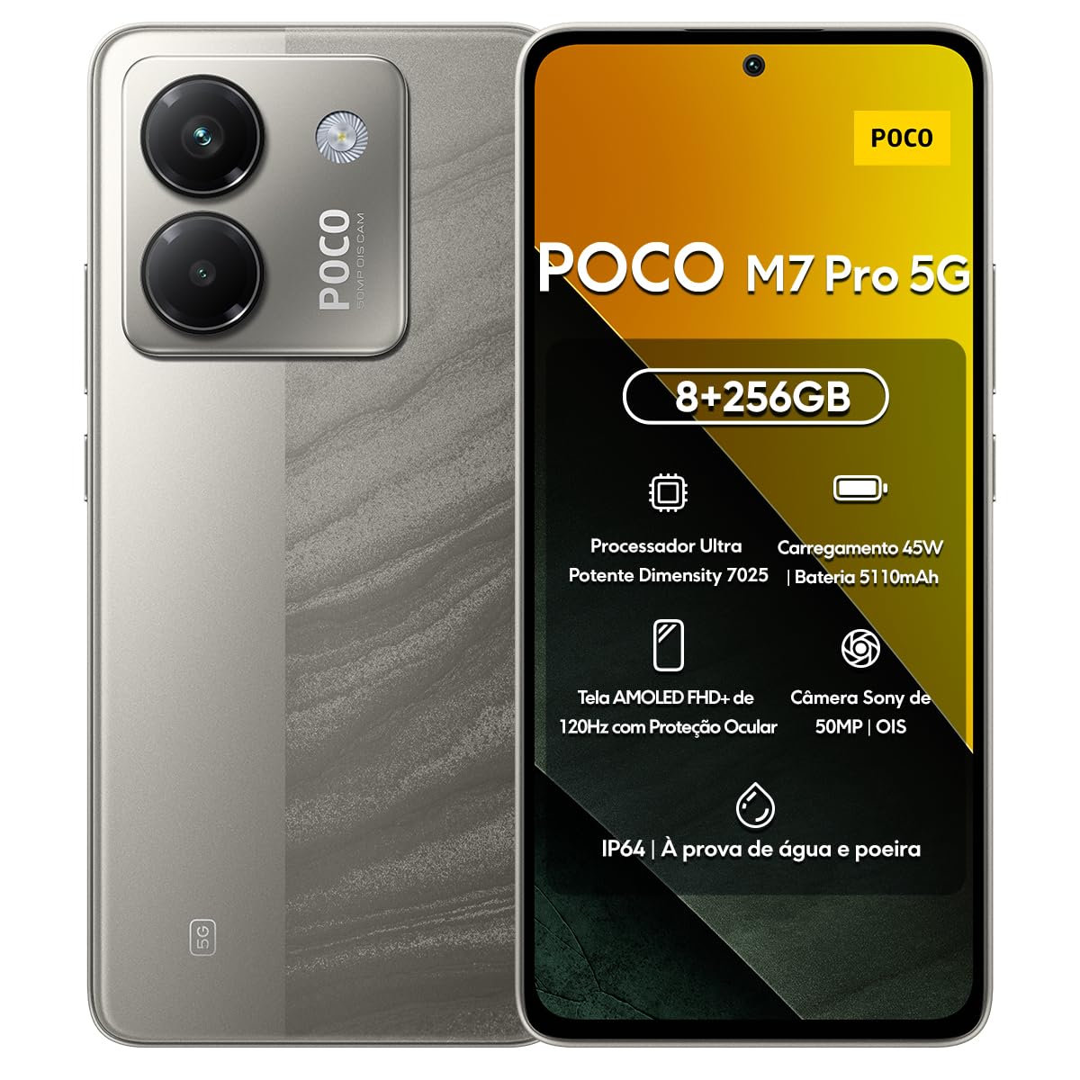 Amazon.com: Poco M7 Pro 5G (256GB + 8GB) (for Tmobile Mint Tello