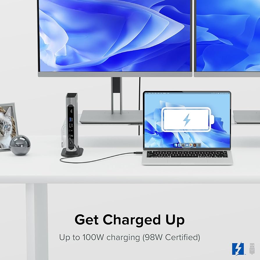 Amazon.com: Plugable 16-in-1 Thunderbolt 4 Dock – Dual 4K Monitors