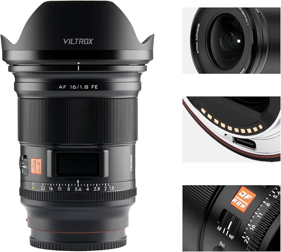Amazon.com : VILTROX AF 16mm f1.8 Full Frame Lens for Sony E Mount