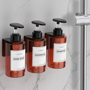 Amazon.com: Anhow Shampoo and Conditioner Dispenser (Set of 4/10.2