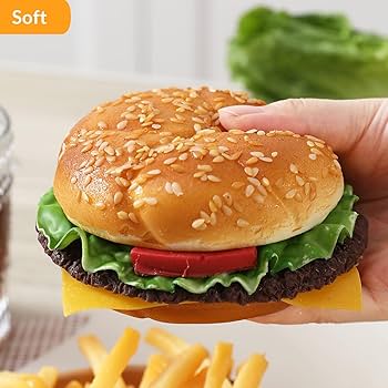 Amazon.co.jp: Joeabor 人工ハンバーガー & 12個の人工フライドポテト