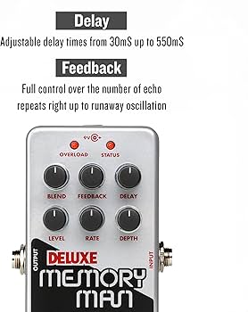 Amazon.com: Electro-Harmonix Nano Deluxe Memory Man Analog Delay
