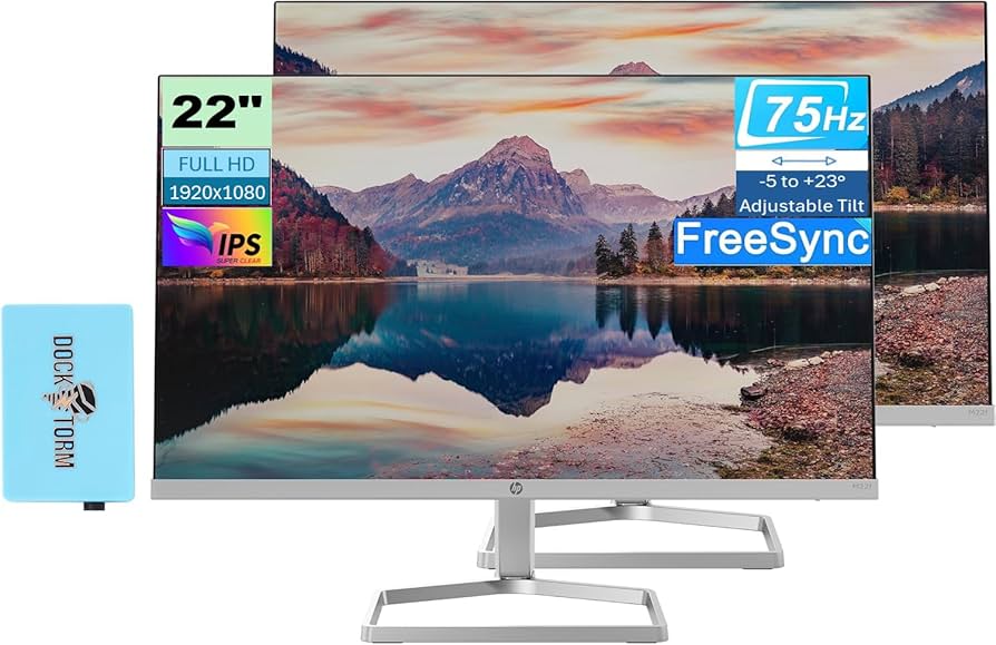 Amazon.com: HP 22 IPS 1080P FreeSync Monitor Bundle with Docztorm