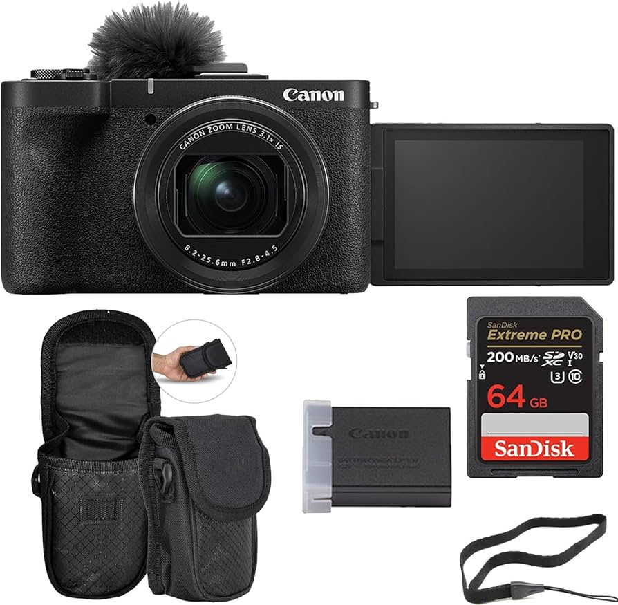 Amazon.com : Canon PowerShot V1 Digital Camera Bundle + 64GB
