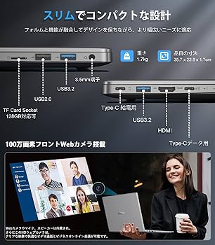 Amazon.co.jp: ACEMAGIC ノートパソコン 15.6インチ ノートPC 第12世代