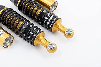 Amazon | 【x-cars】汎用品 250mm タンク付き リアサスペンション 黒金