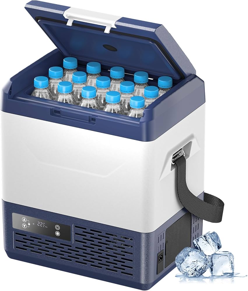 Amazon.co.jp: Brehobo ポータブル冷蔵庫 15L -20℃～20℃ 急速冷凍 車載