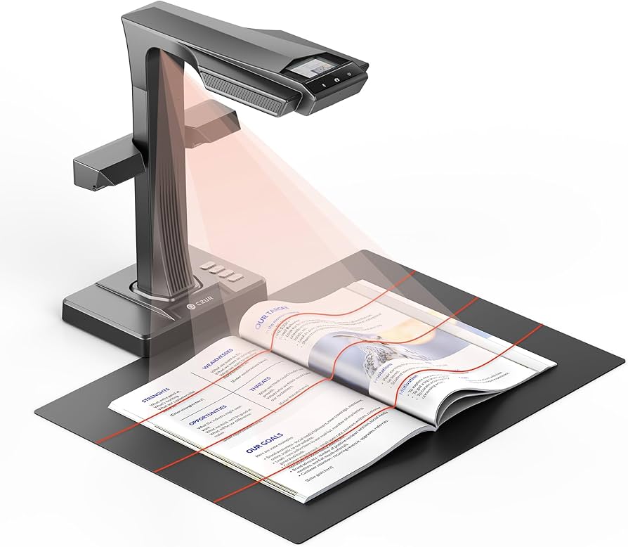 CZUR ET18 Pro Book Scanner with LED Fill Light, OCR Document