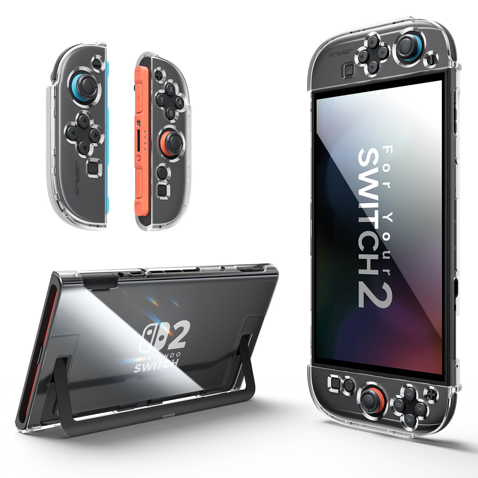 Amazon.co.jp: JSAUX スイッチ2対応カバー 分体式設計 Switch 2本体と