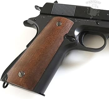 Amazon.co.jp: SHENKEL 木製 グリップ コルト ガバメント 1911