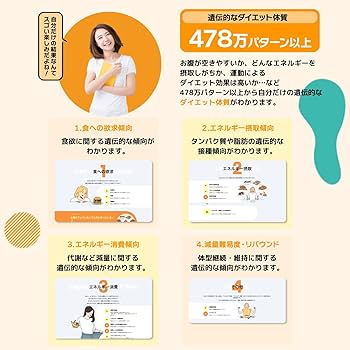 Amazon | chatGENE チャットジーン 400項目 遺伝子検査キット 遺伝子