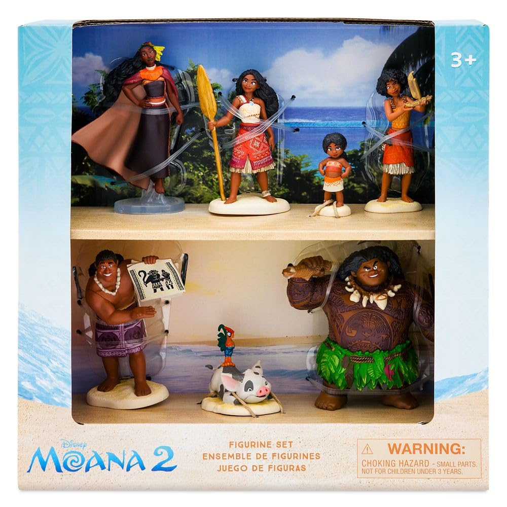 Amazon.com: Disney Store Official Moana 2 Figure Set – 7 Fully
