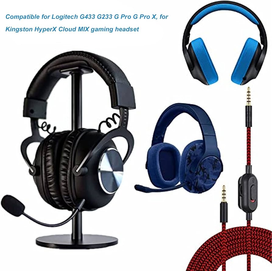 Amazon | ゲーミングヘッドセットケーブル、ゲーミングヘッドホン