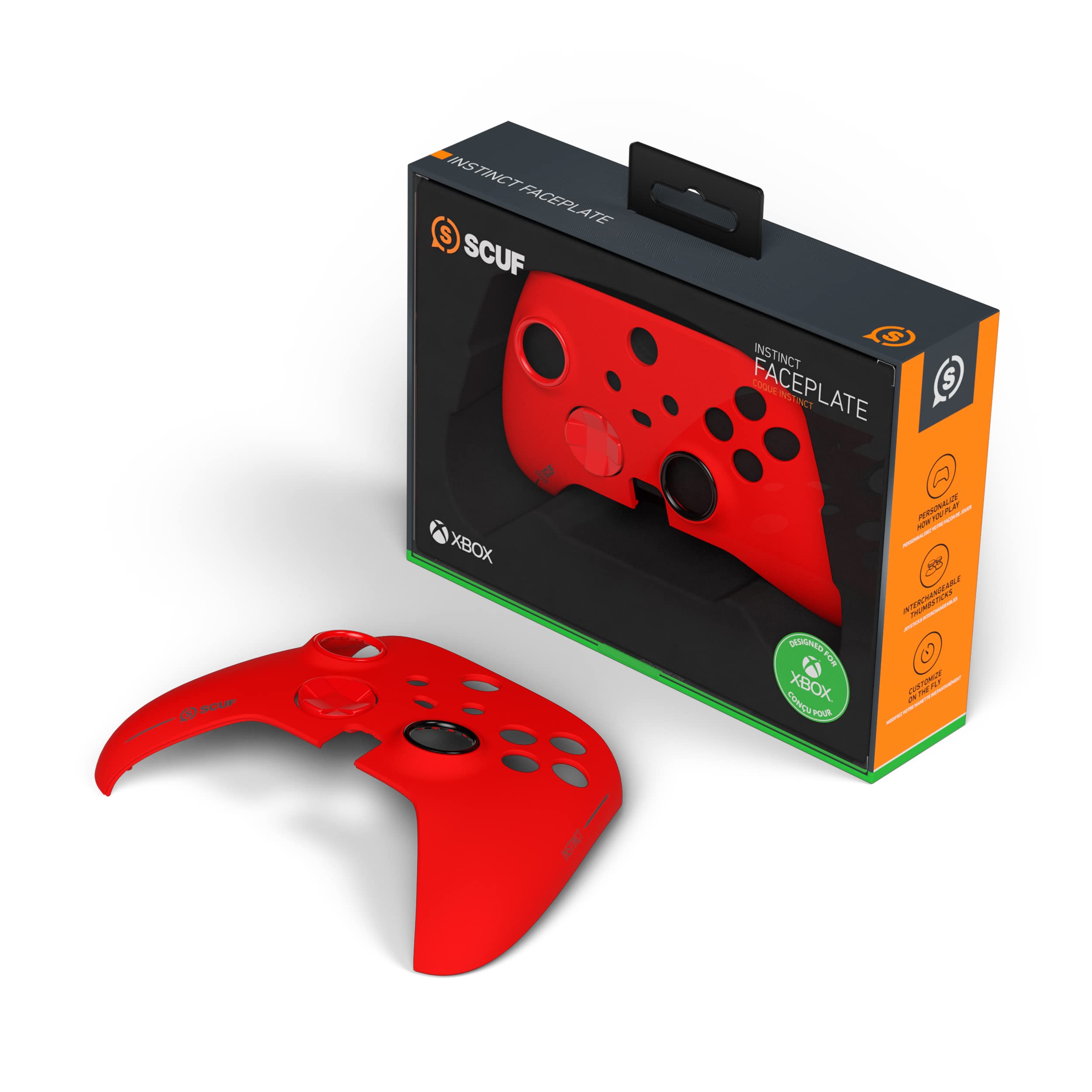 Amazon.co.jp: SCUF Instinct 着せ替えフェイスプレート【レッド】Xbox