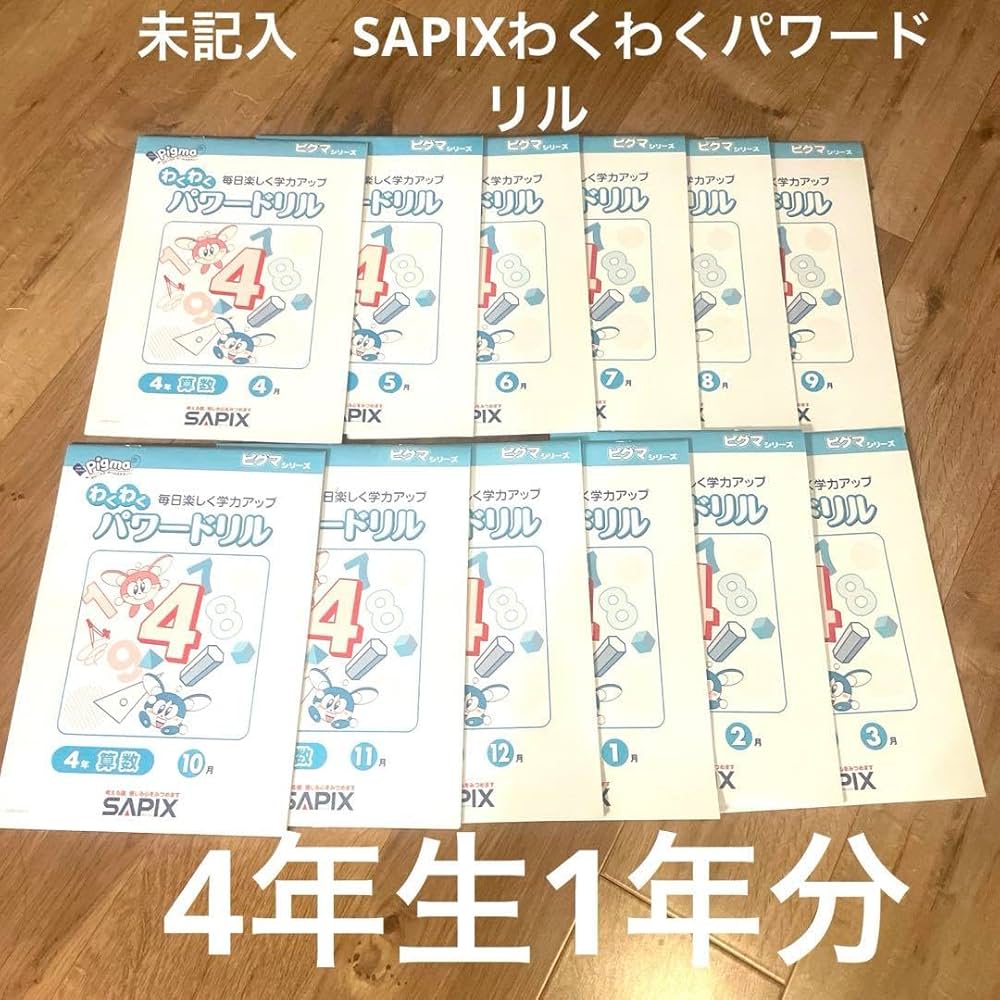 SAPIX ピグマシリーズ 4年生 1年分（4月〜3月）