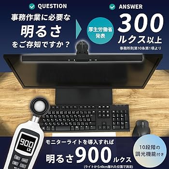 Amazon.co.jp: WESTBERRY モニターライト デスク作業のオトモ 40cm USB