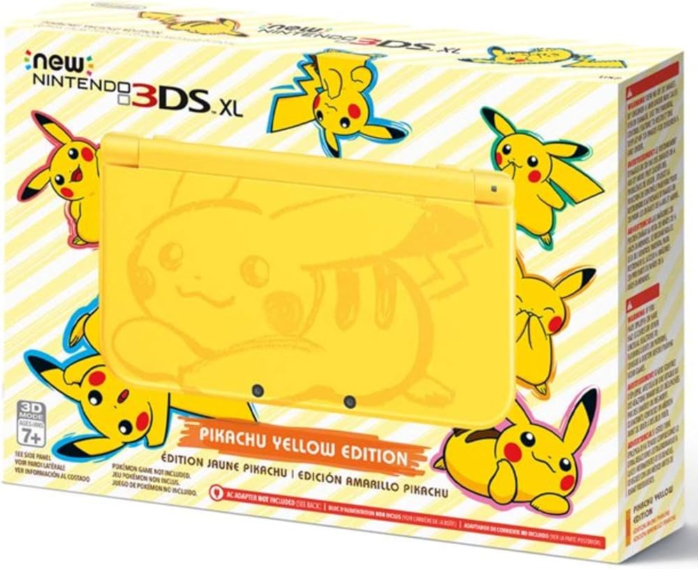 Amazon.com: Nintendo Pikachu Yellow Edition New Nintendo 3DS XL