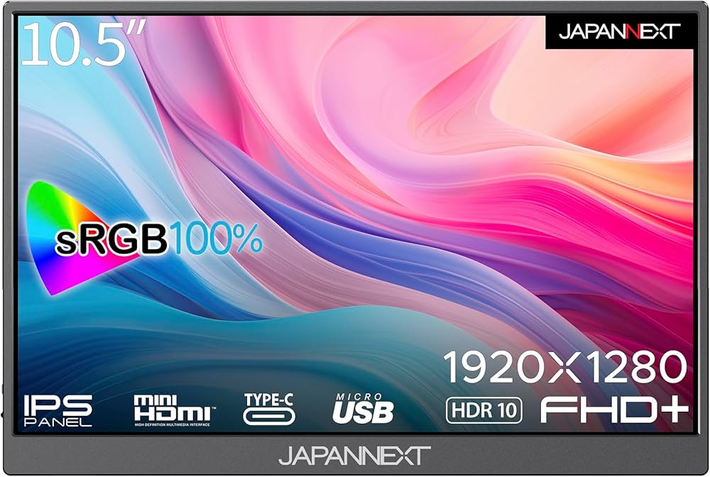 Amazon.co.jp: JAPANNEXT 10.5インチ モバイルモニター IPS パネル