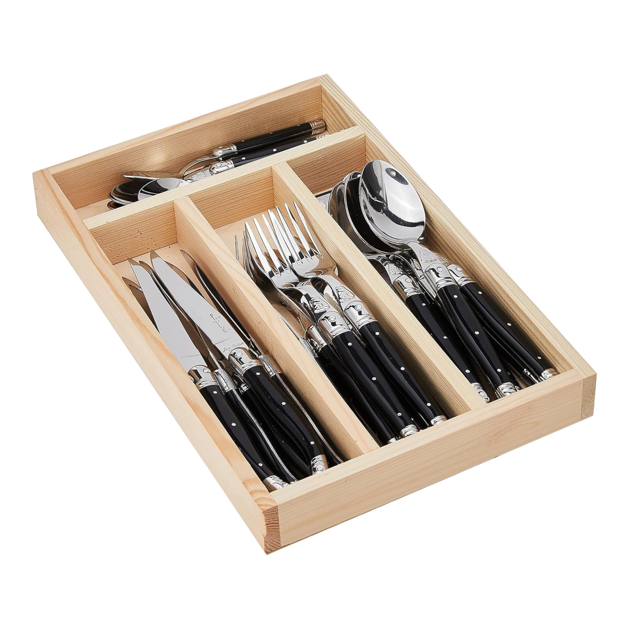 Amazon.com | Jean Dubost Laguiole 24-Piece Everyday Flatware Set