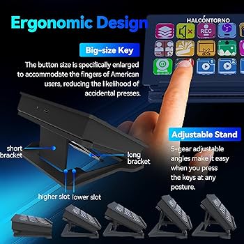Amazon.com: HALCONTORNO Stream Dock - Mirabox Steamdeck for PC Mac