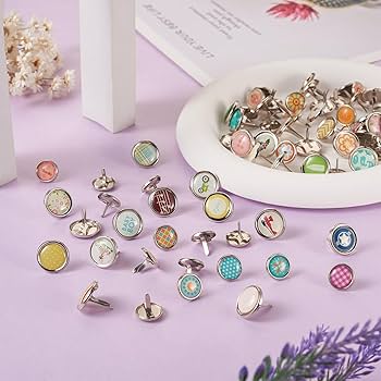 Amazon.co.jp: Beadthoven 約140個 ミックスパターン 2サイズ 鉄製