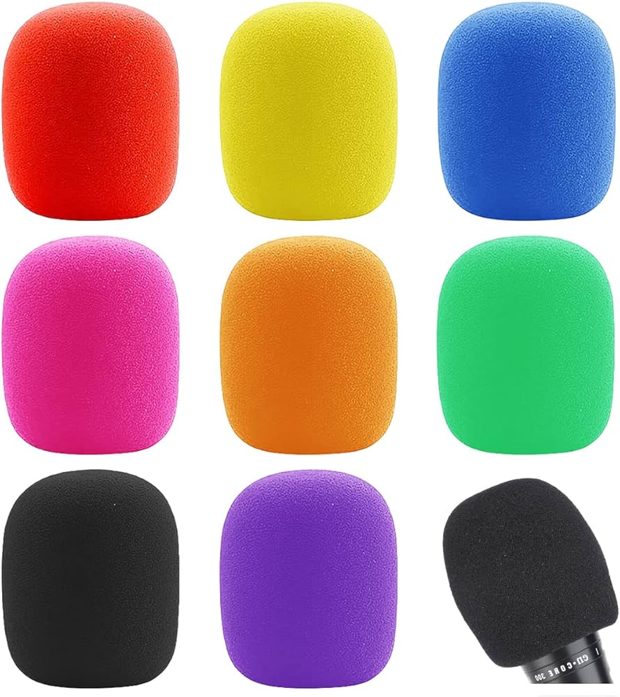 Amazon | Kemxing マイクカバー 8個入り 非使い捨て マイクスポンジ