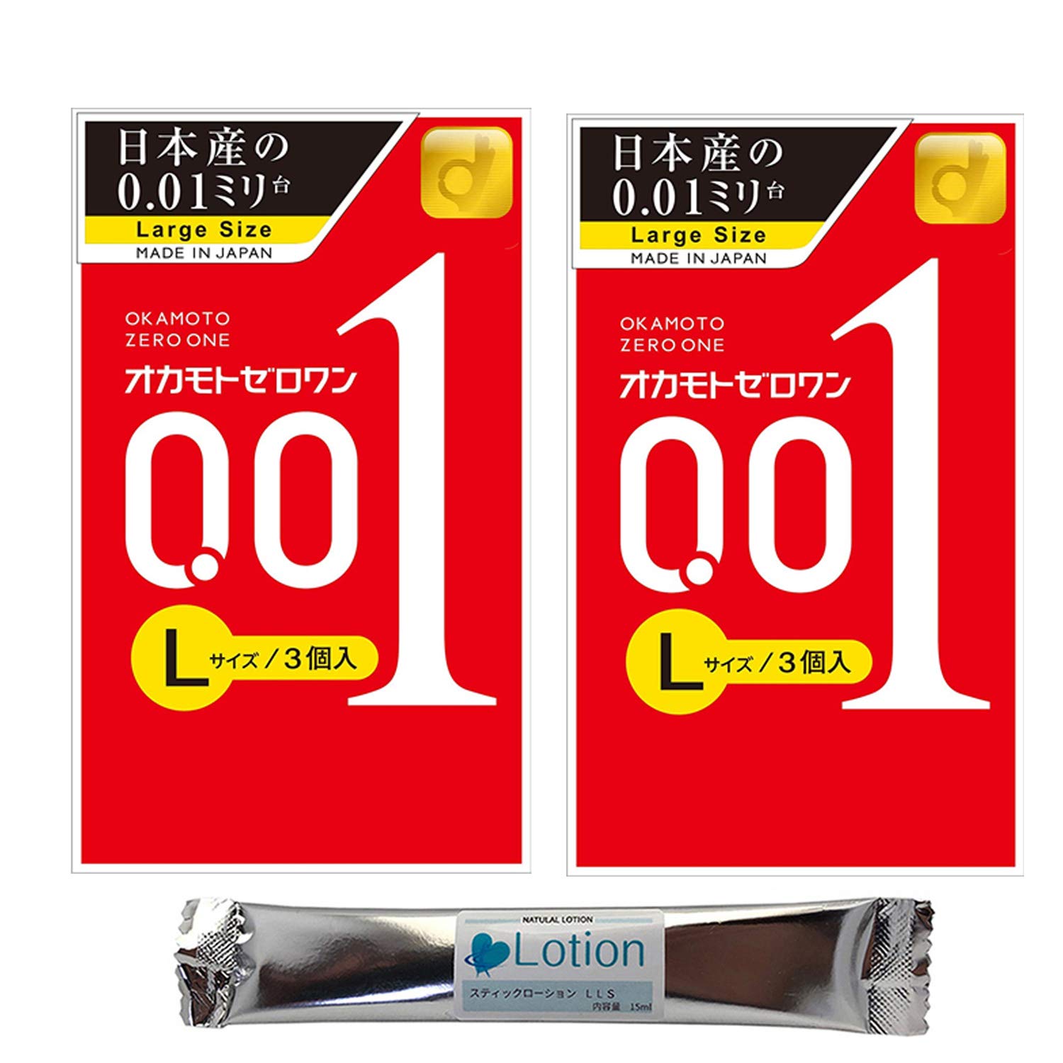 Amazon | オカモトゼロワン 001 Lサイズ 3個入 2箱セット スティック