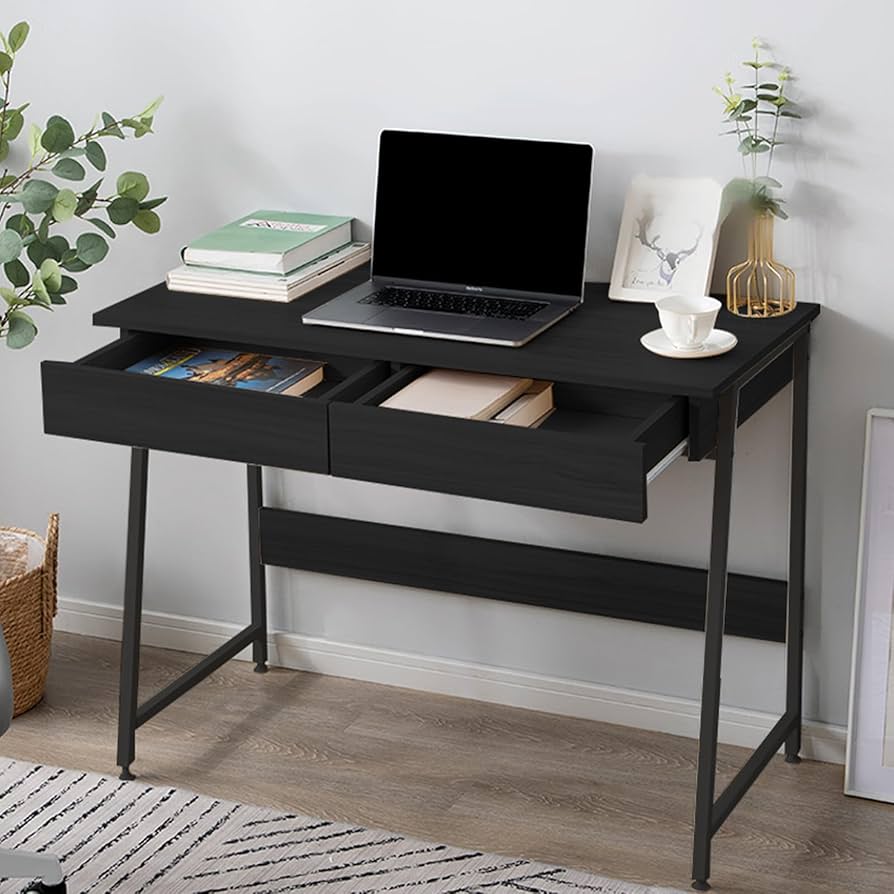 Amazon | パソコンデスク 引き出し付き 幅100cm PCデスク 学習机 作業