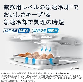 Amazon | パナソニック 冷蔵庫 幅65cm 525L NR-F53HX1-W アルベロオフ