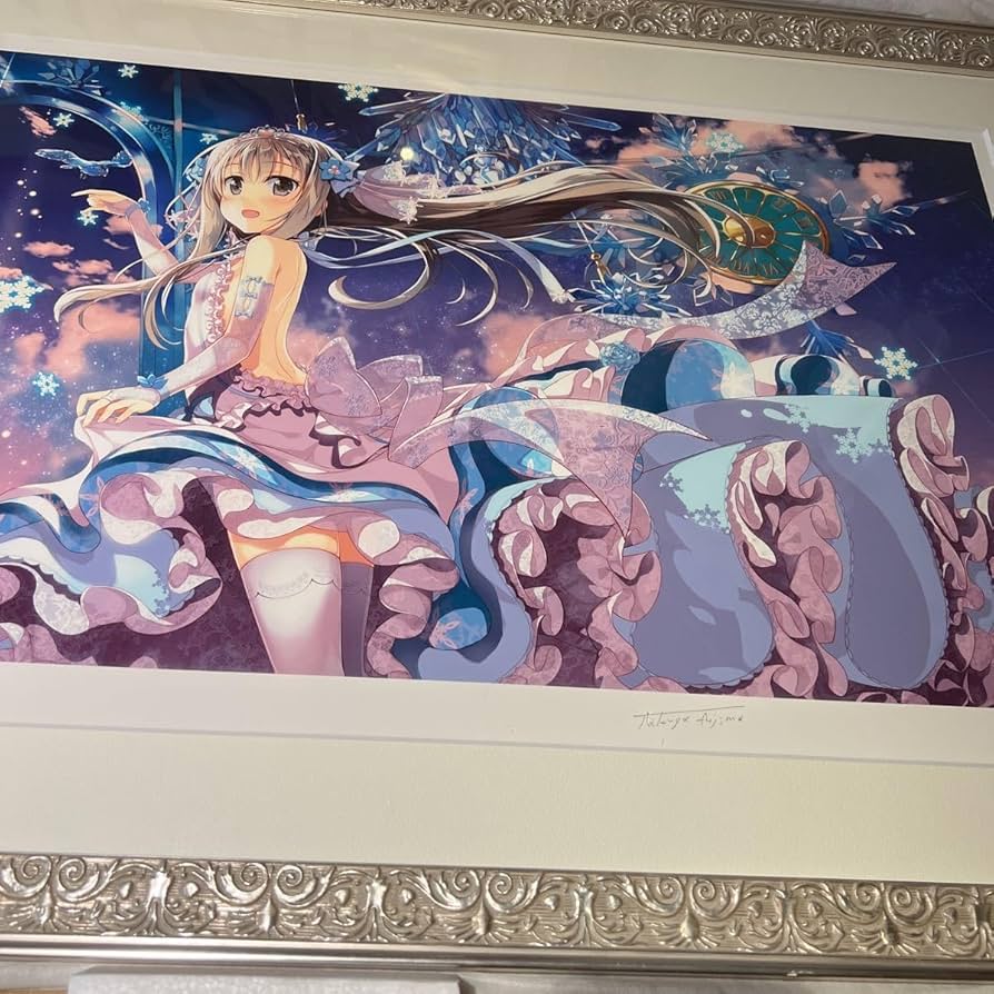 Amazon.co.jp: アールビバン 版画 藤真拓哉Snow prismミクスドメディア