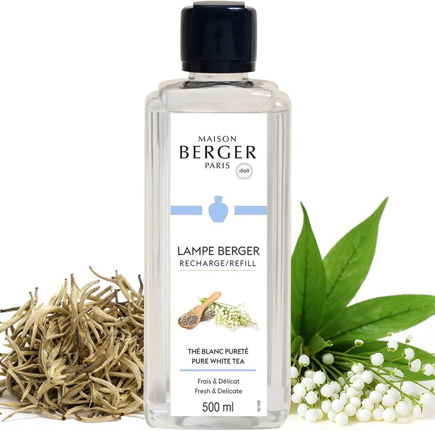 Amazon.com: MAISON BERGER Pure White Tea Lampe Berger Refill, 500