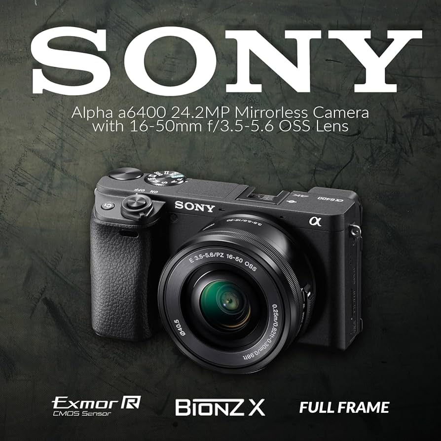 Amazon.com : Sony Alpha a6400 24.2MP Mirrorless Camera with 16