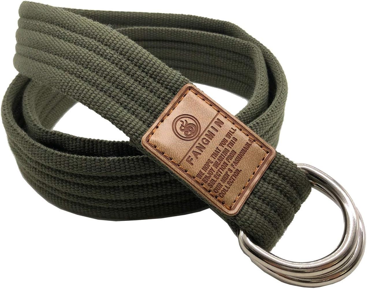 Amazon | [ウイングレザー] ベルト メンズ ダブルリングベルト