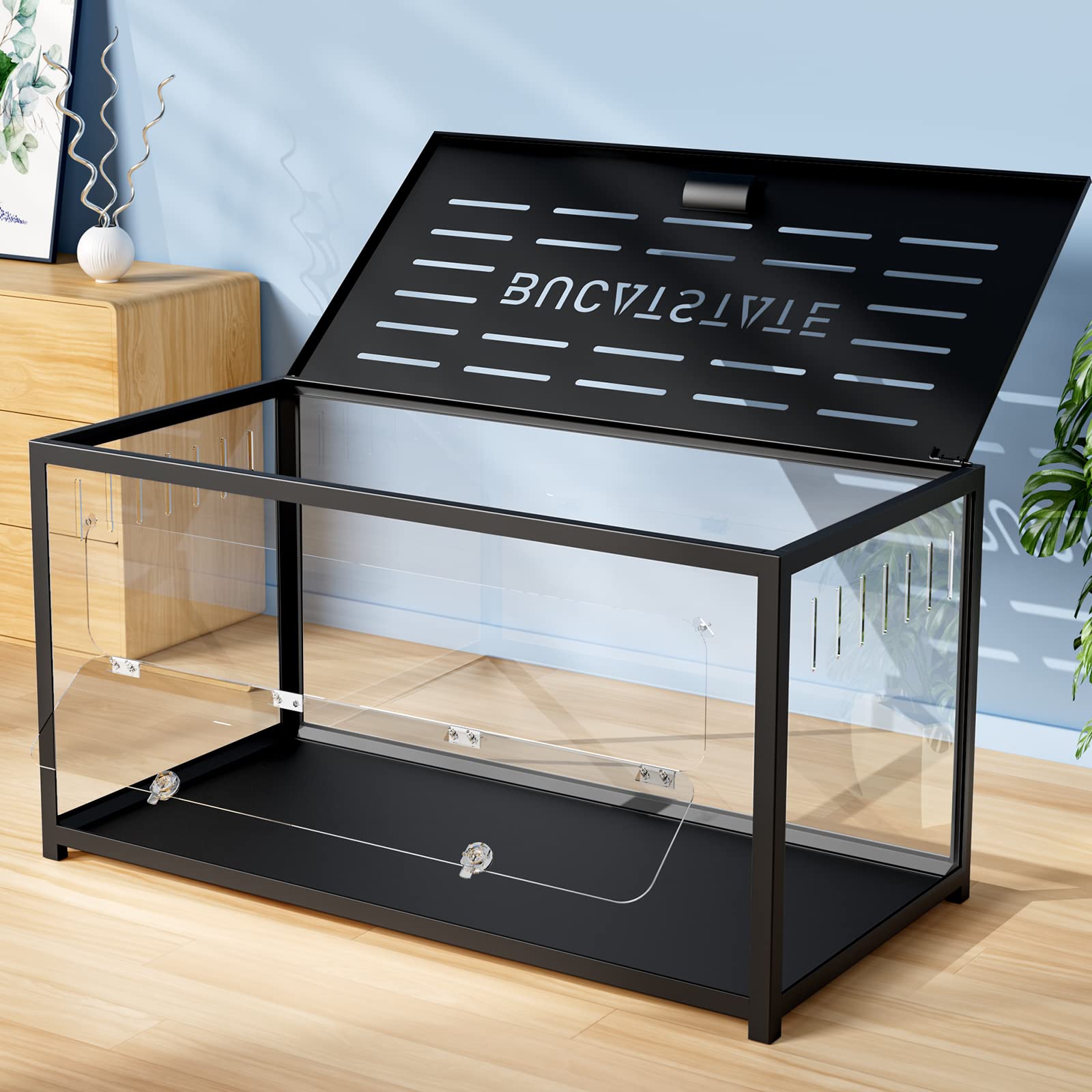 BUCATSTATE ハムスター 小動物 ケージ 100cm ブラック bucatstate