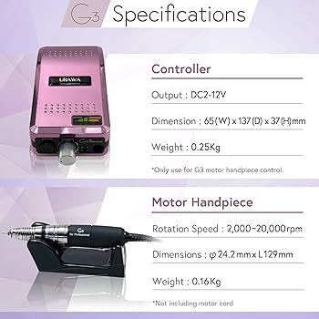 Amazon.com: [Upower] G3 Professional Nail Drill Machine, 20000 RPM