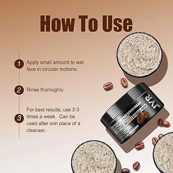 JVR Face Scrub for Men, Facial Scrub for Deep Exfoliating