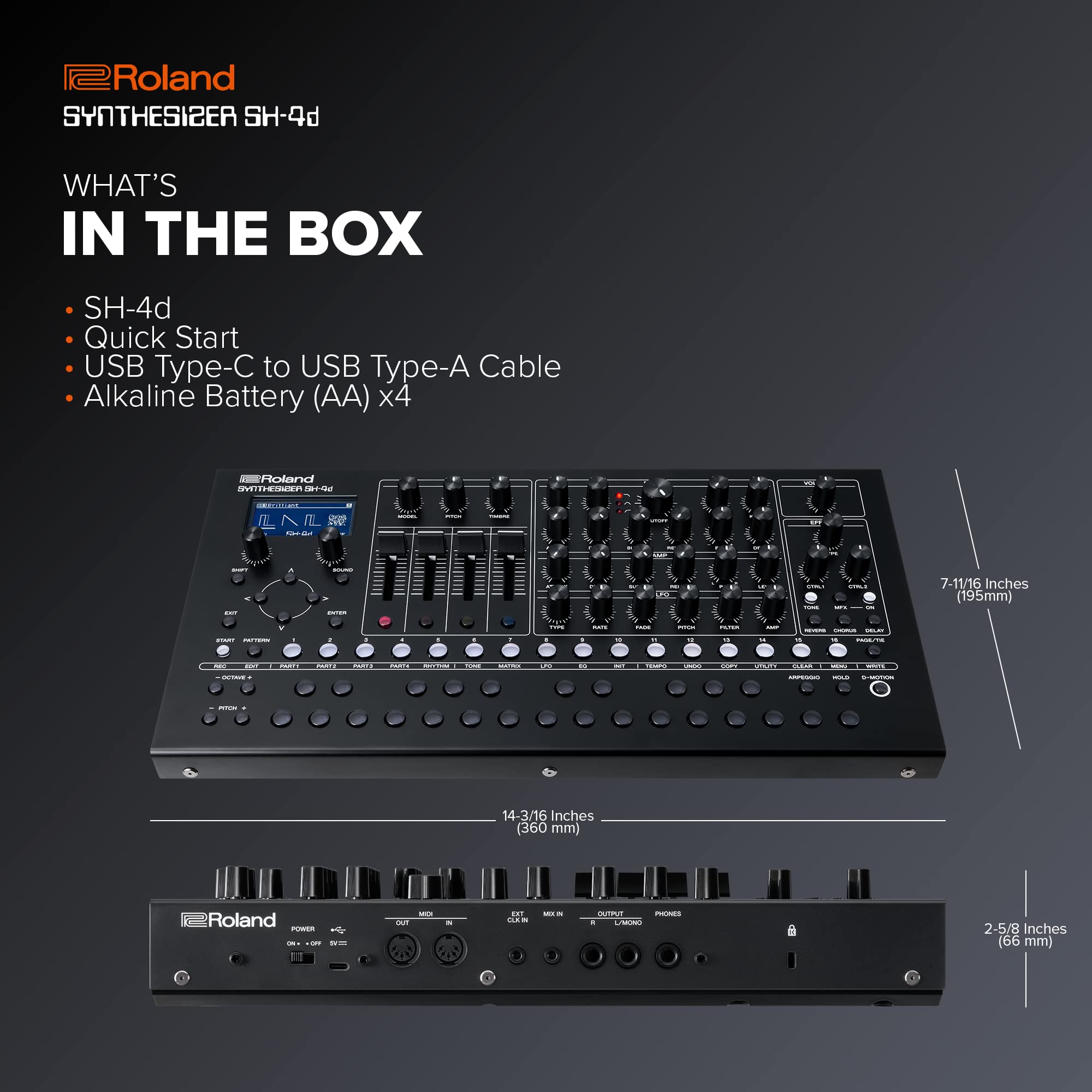 Amazon.co.jp: Roland ローランド/SH-4d デスクトップ・シンセサイザー