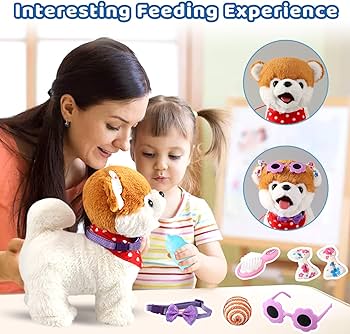 Amazon.com: Ylpaprm Pomeranian Walking Dog Toy for Girl Licking