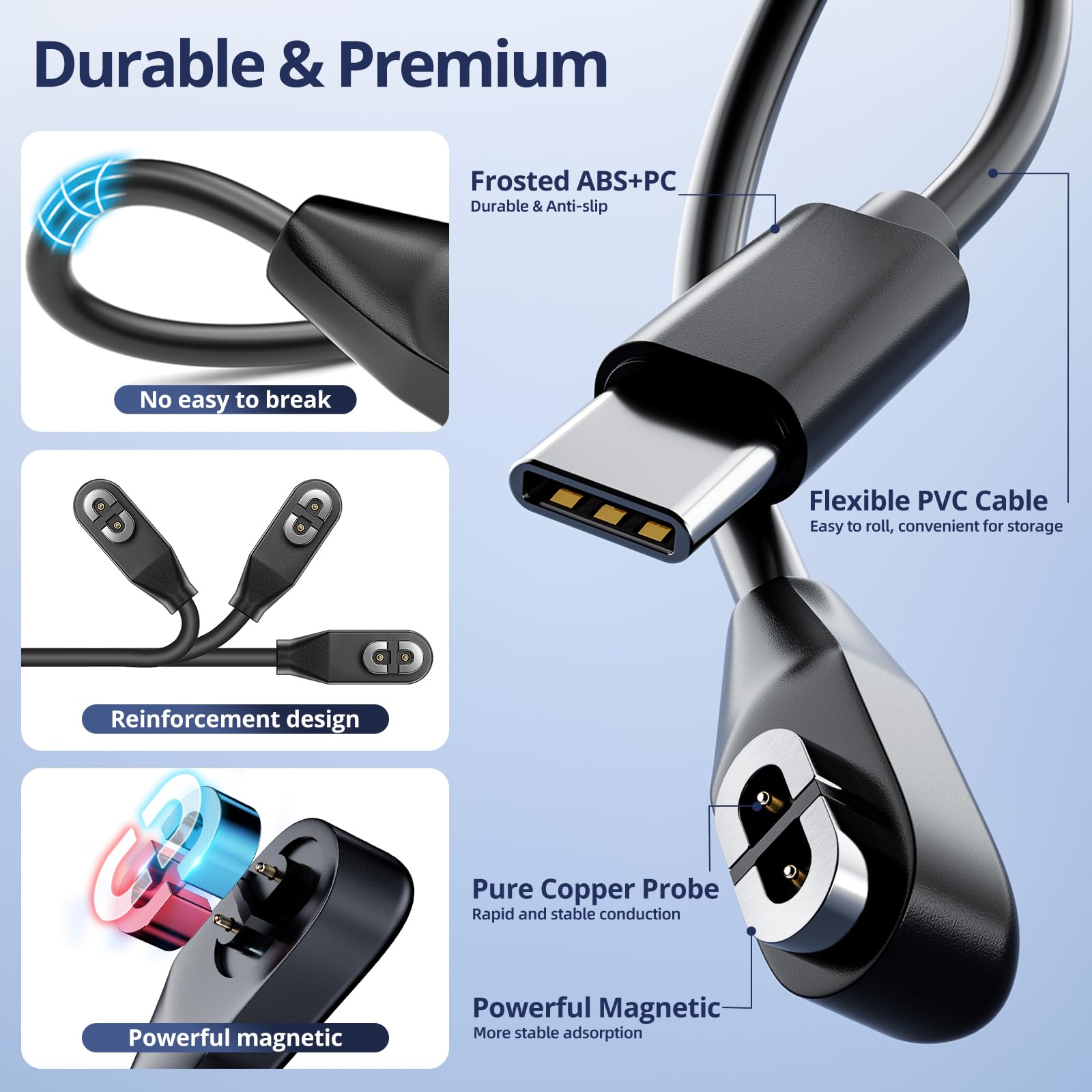 Amazon.com: 2Pack USB C Magnetic Charging Cable for Shokz