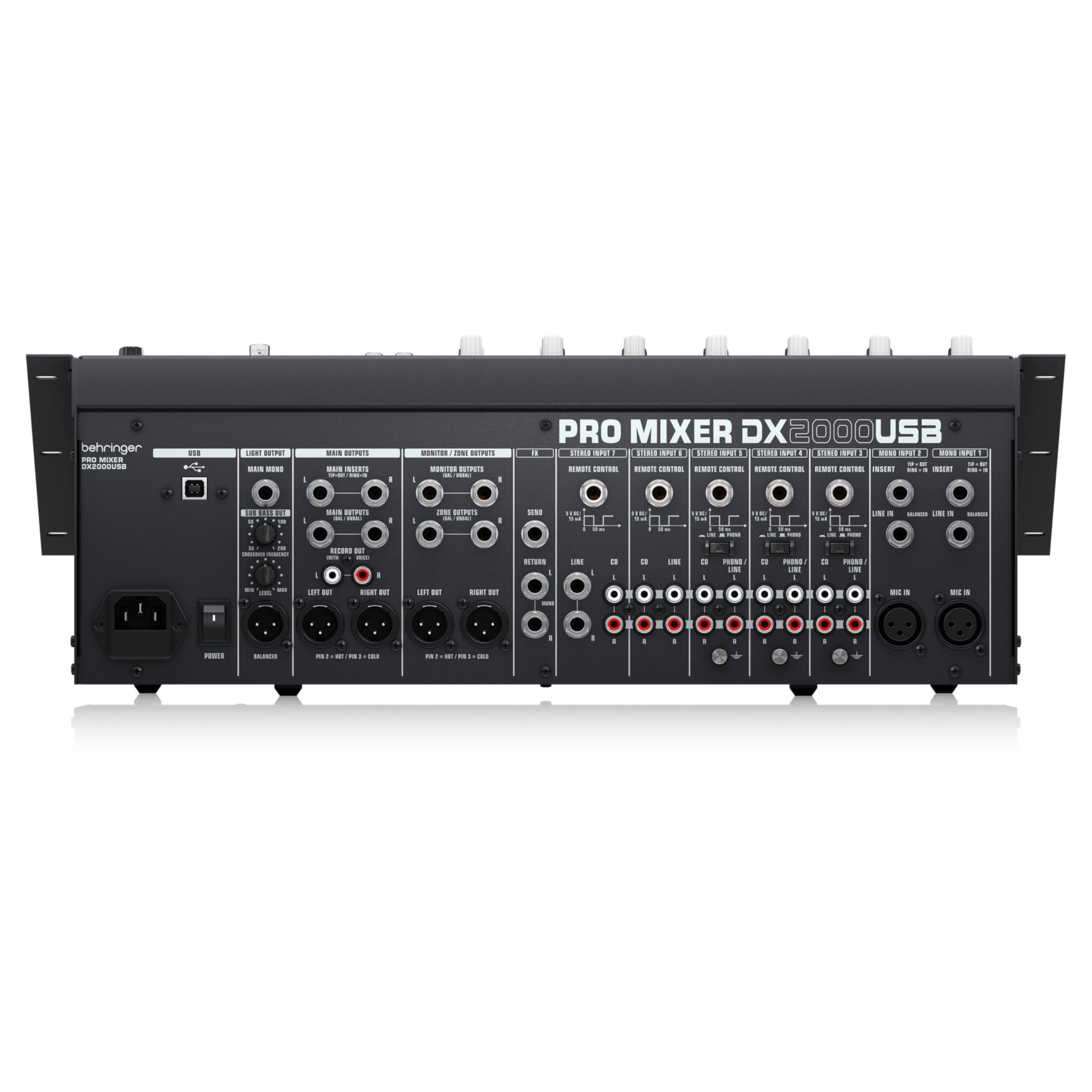 Amazon.com: Behringer PRO MIXER DX2000USB Professional 7 Channel