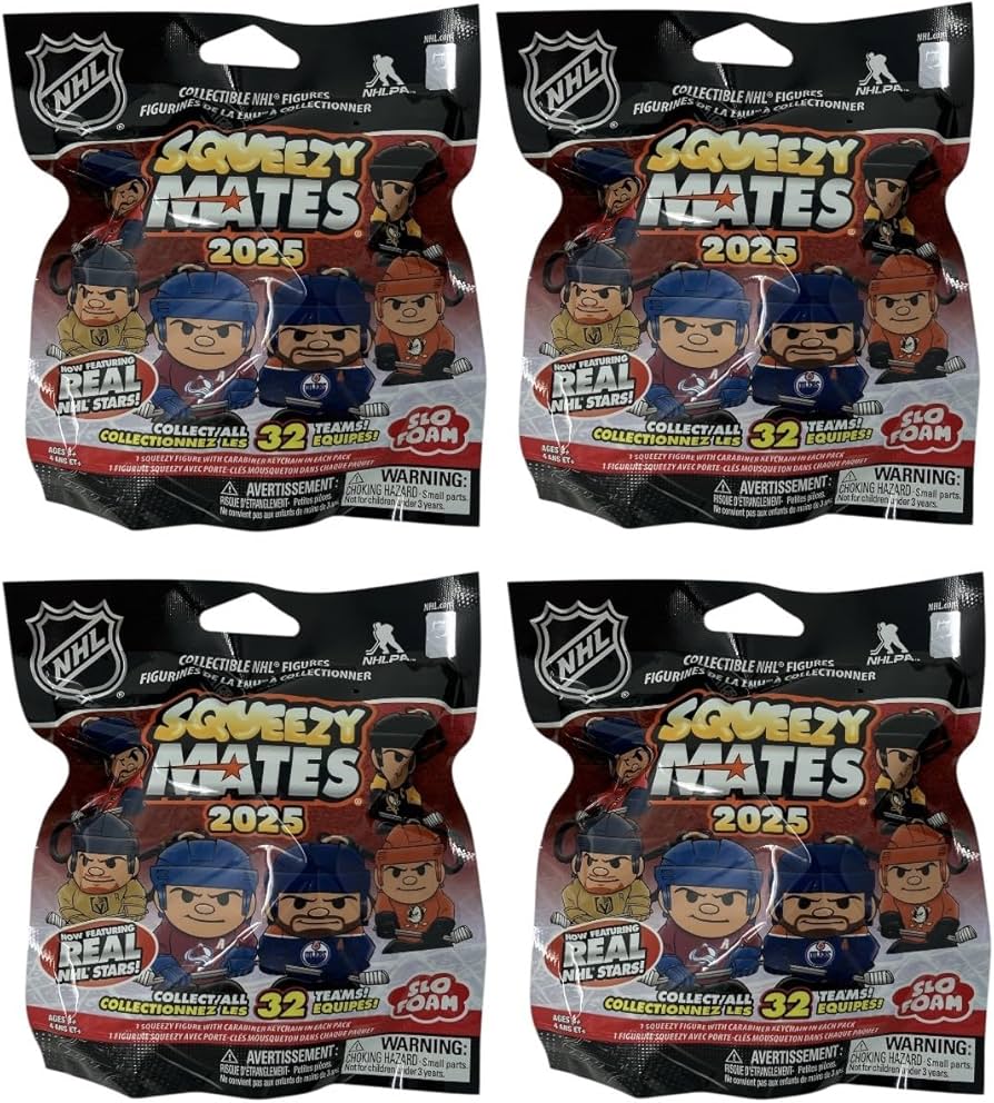 Amazon.com: Party Animal - 4 Pack Bundle - Squeezymates NHL Hockey