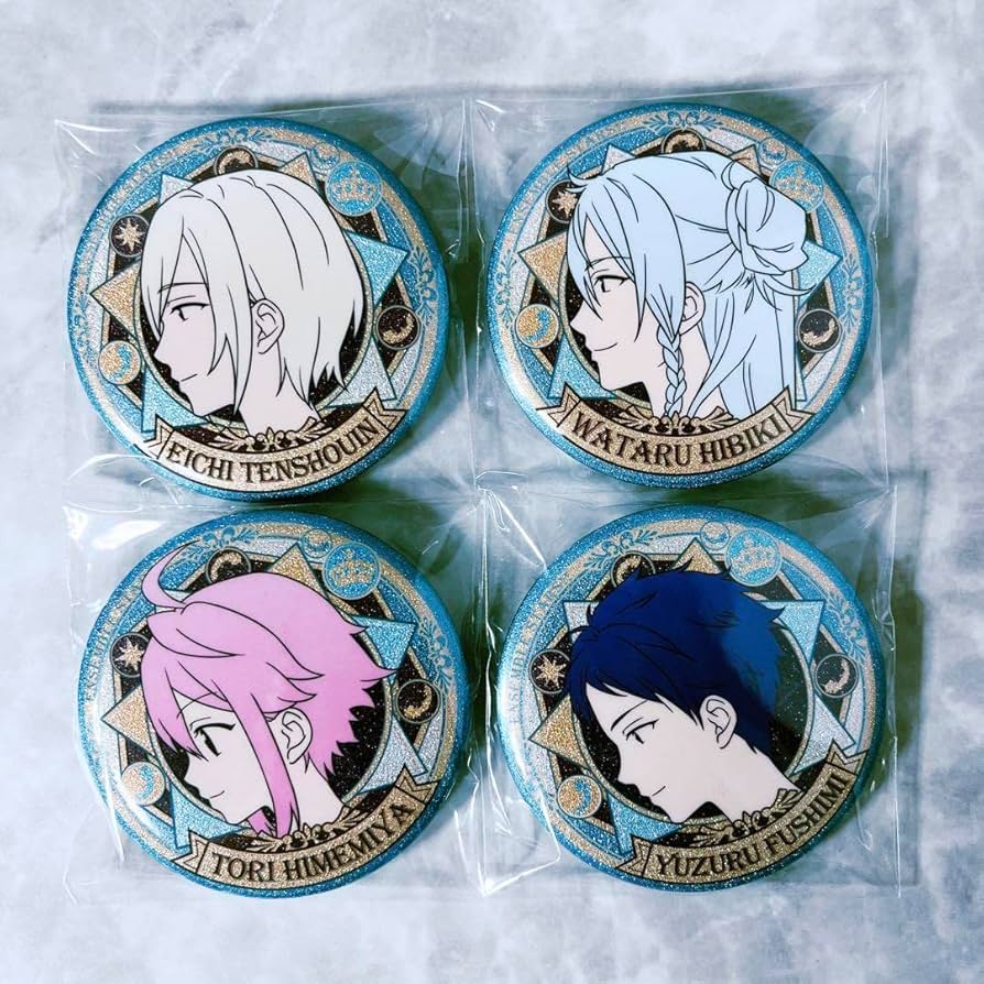 あんスタ カプセル缶バッジ カプ缶 fine 英智 渉 桃李 弓弦 あんスタ