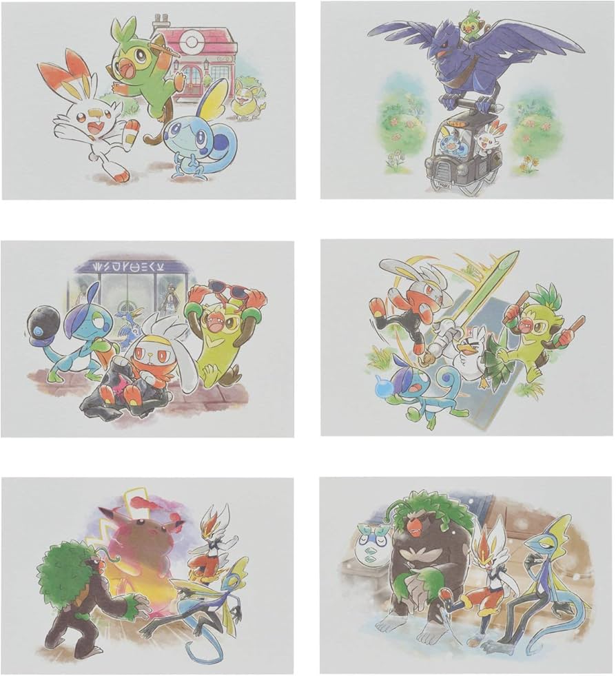 Amazon.co.jp: ポケモンセンターオリジナル ポストカード6枚セット
