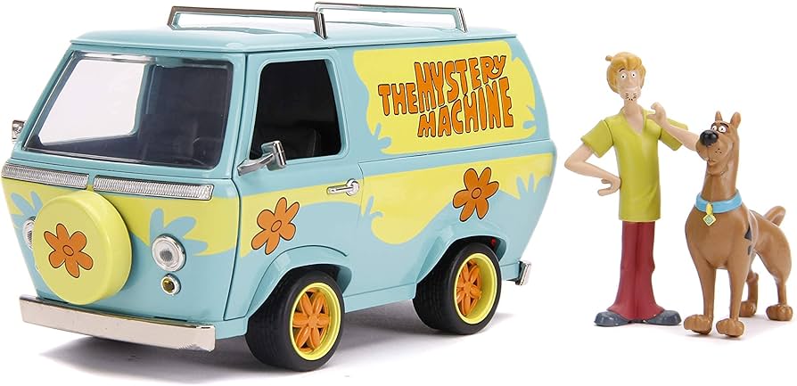 Amazon.com: Jada Scooby Doo 1:24 Mystery Machine Die-Cast Car