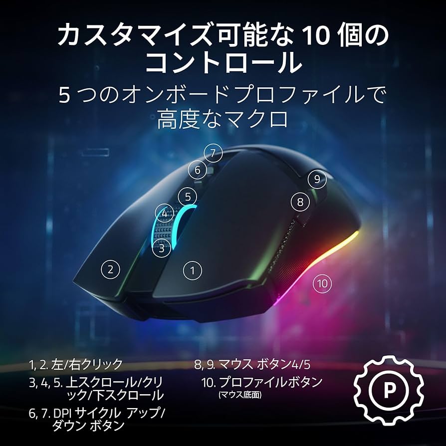 Amazon.co.jp: Razer レイザー Cobra Pro ワイヤレス ゲーミングマウス