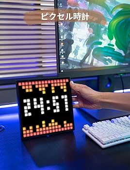 Amazon | Divoom Pixoo-16 デジタルフォトフレーム wifi ピクセル